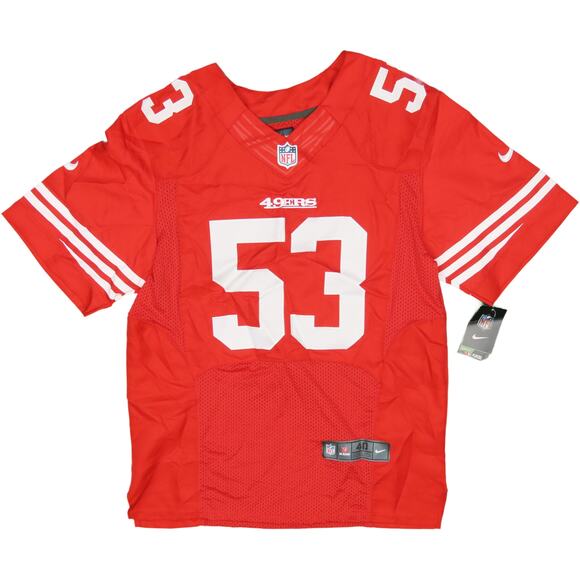 Nike Navorro Bowman 53 San Francisco 49ERS NFL Authentic Sewn Stitched Jersey